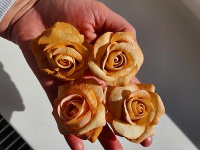 My first sugar roses - Cake by Judit