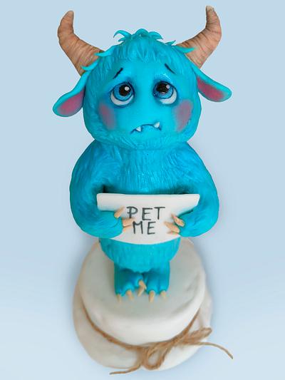 Lonely little monster - Cake by Snezana