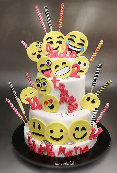 Emoticons cake - Cake by barbara Saliprandi