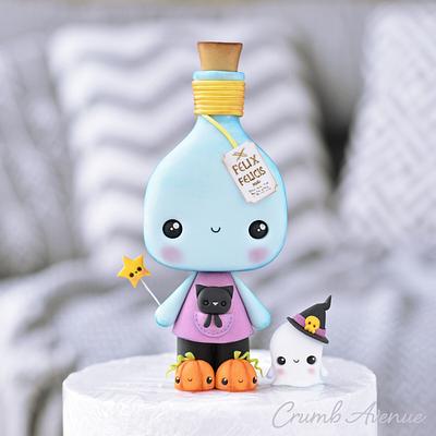 Potion Bottle Cake Topper - Cake by Crumb Avenue