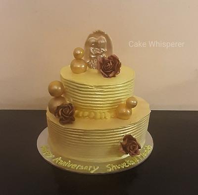 Golden Anniversary Cake  - Cake by Neha Jaiswal 