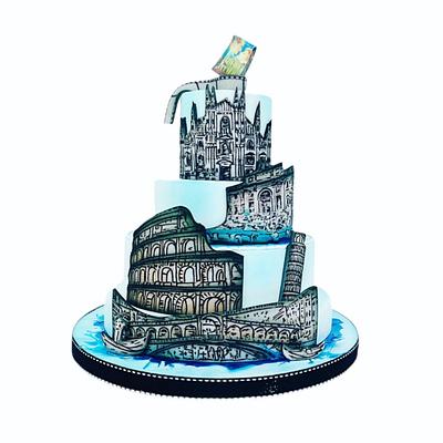 Voyage en Italie  - Cake by Cindy Sauvage 