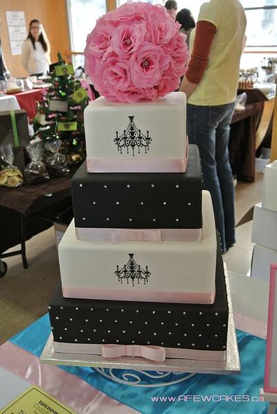 4 Tier Bling Wedding Cake - Cake by Amanda