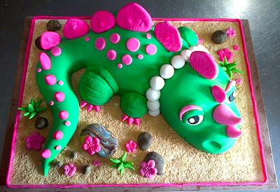 Girly Dinosaur - Cake by Ellice