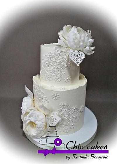 Romantic wedding cake... - Cake by Radmila