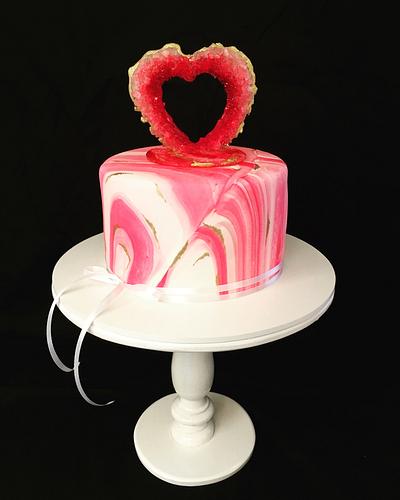 Geode cake - Cake by The Hot Pink Cake Studio by Ipshita