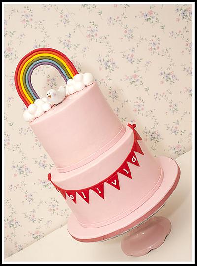 Rainbow Baby Shower Cake - Cake by tortacouture