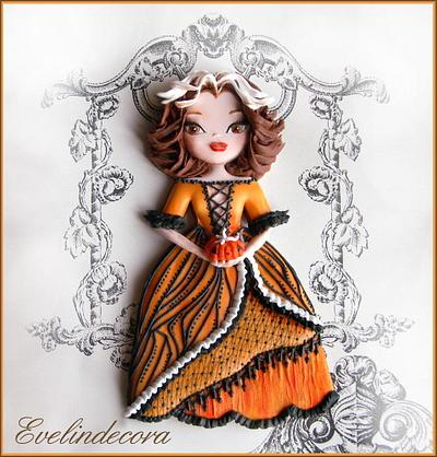 Halloween: pumpkin doll cookie - Cake by Evelindecora