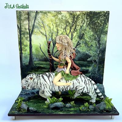 warrior & tiger - Cake by Ewa Drzewicka