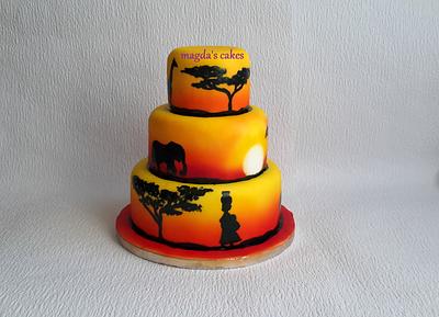 African sunset - Cake by Magda's Cakes (Magda Pietkiewicz)