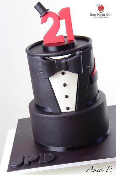 21st cake - Cake by RED POLKA DOT DESIGNS (was GMSSC)