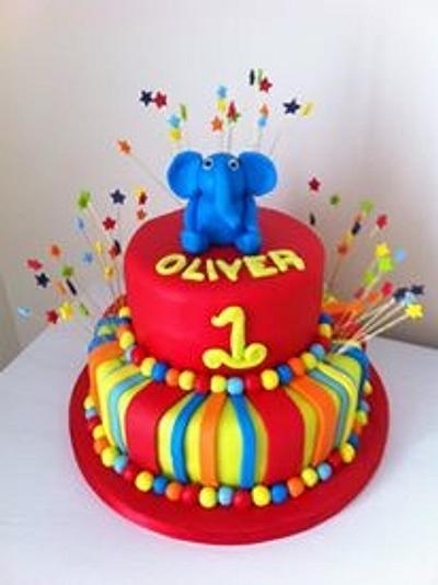 colourful birthday cake - Cake by Susanne