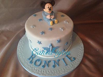 baby mickey cake - Cake by Clare Caked4you