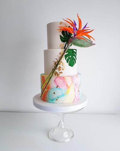Tropical wedding cake - Cake by The Snowdrop Cakery