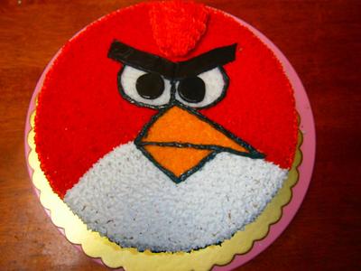 Angry bird cake - Cake by sakuna