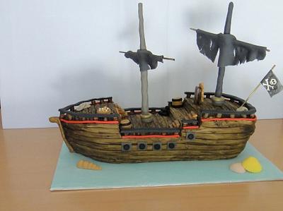 Pirate ship cake. - Cake by Irina Vakhromkina