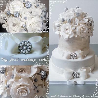 My first wedding cake - Cake by Maria *cakes made with passion*