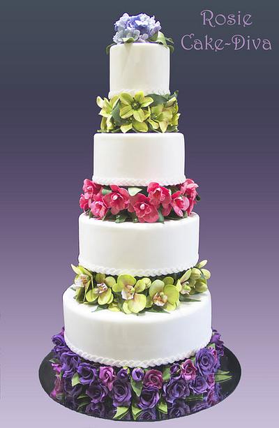 My Second Wedding Cake - Cake by Rosie Cake-Diva