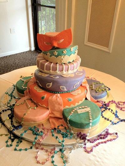 This is a quinceañera carnaval cake - Cake by Bizcochosymas