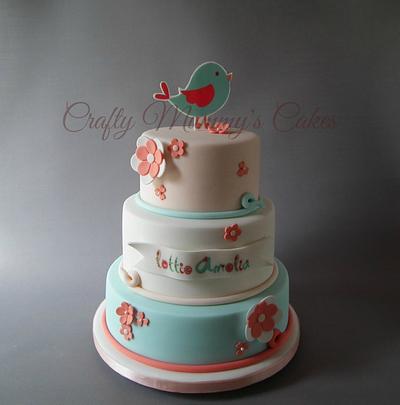 Pretty Christening Cake - Cake by CraftyMummysCakes (Tracy-Anne)