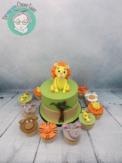 Rimboo cake and cupcakes - Cake by DeOuweTaart