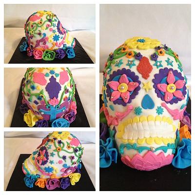 Sugar skull..Day of the dead cake - Cake by Caroline Diaz 