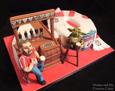 40th Drinking buddies! - Cake by Mother and Me Creative Cakes
