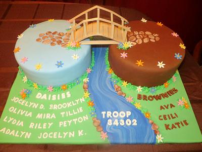 Girl Scout Bridging Ceremony!  - Cake by Ellie1985