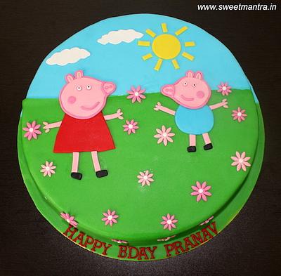 Peppa Pig birthday cake - Cake by Sweet Mantra Homemade Customized Cakes Pune