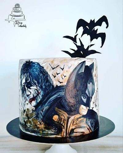 Batman and Joker - Cake by Krisztina Szalaba