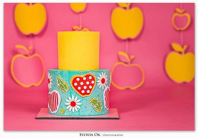 Fabric-inspired smash cake - Cake by Bakermama