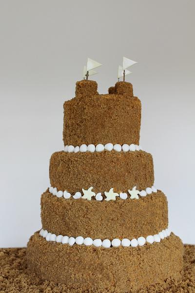 "Oh I Do Like to Be Beside The Seaside" - Cake by www.callejacakes.com