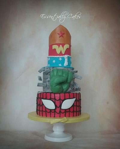 Superhero Cake - Cake by Essentially Cakes