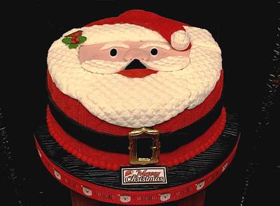 Santa Face Cake - Cake by Margaret Lloyd