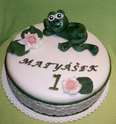 with a frog - Cake by Táji Cakes