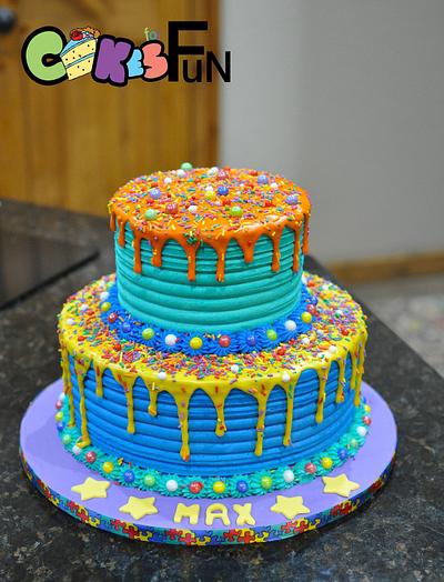 Buttercream, Drips and sprinkles - Cake by Cakes For Fun
