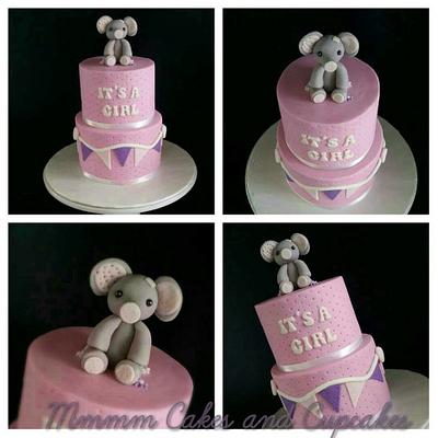 Pretty in pink Elephant - Cake by Mmmm cakes and cupcakes