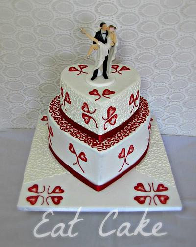 Heart Wedding - Cake by Eat Cake