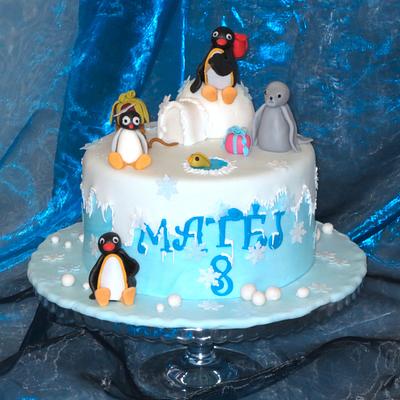 Pingu with friends - Cake by Eva Kralova