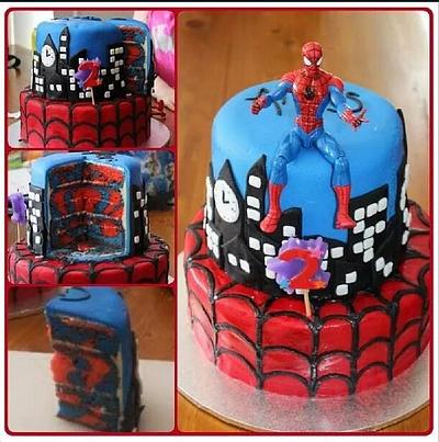 Spiderman cake - Cake by Rachel's Homemade Cakes 
