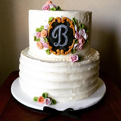 Shabby Chic Wedding Cake - Cake by Ambrosia Cakes