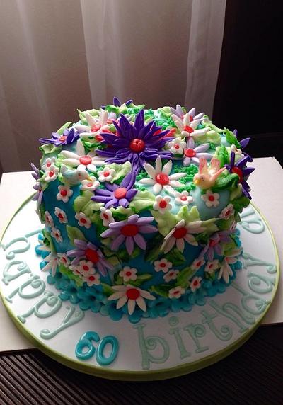   flowers cake - Cake by Cakes by Biliana