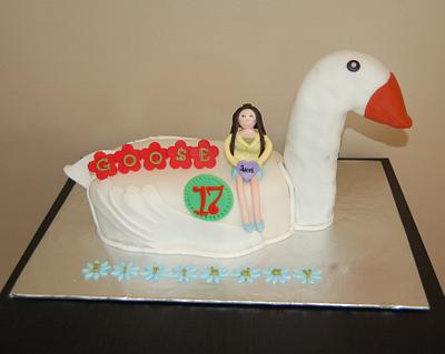 Goose Birthday cake - Cake by funni