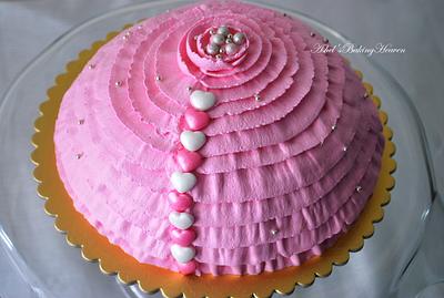 Healthy natural colour ruffles cake - Cake by Ashel sandeep