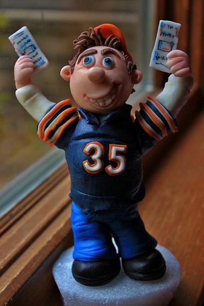 Chicago Bears cake topper  - Cake by Komel Crowley