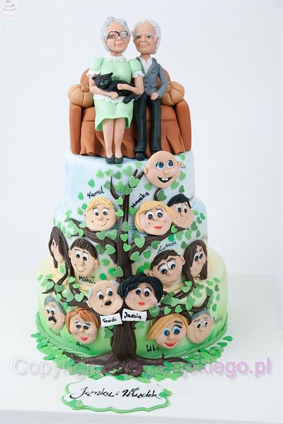 Anniversary cake / Tort na rocznicę ślubu - Cake by Edyta rogwojskiego.pl