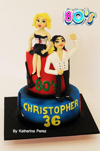 80's themed cake - Cake by Super Fun Cakes & More (Katherina Perez)