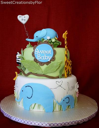 Safari Baby Shower - Cake by SweetCreationsbyFlor