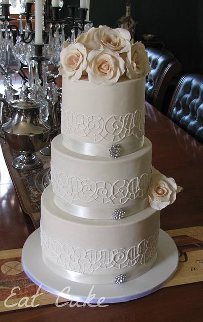 Ivory Wedding Cake - Cake by Eat Cake