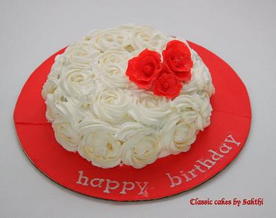Roses cake - Cake by Classic Cakes by Sakthi